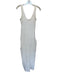 Showpo Size 4 White Rayon Blend Sleeveless Crinkle Side Zip Maxi Dress White / 4