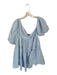 Showpo Size 4 Baby Blue Cotton Balloon Sleeve Asymetric Dress Baby Blue / 4