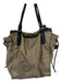 Burberry Taupe & Black Nylon Top Handles Leather Accents Tote Bag Taupe & Black / M