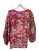 Ieena for Mac Duggal Size 4 Pink & Orange Polyester jaquard Flowers Dress Pink & Orange / 4