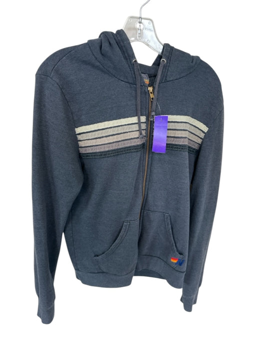 Aviator Nation Size M Gray Cotton Hood Full ZIp Athletic Jacket Gray / M