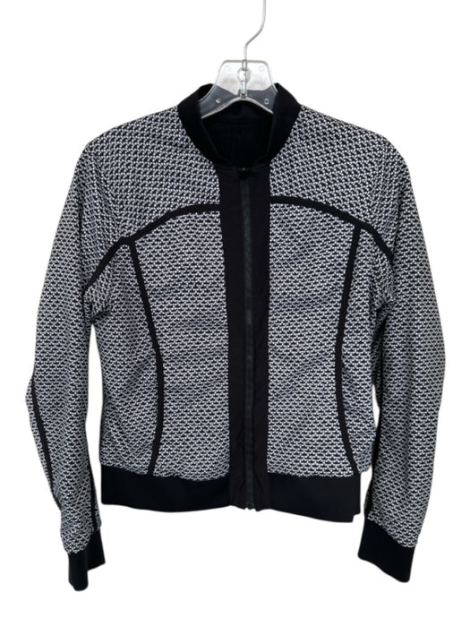 Lululemon Size 6 Black & White Dots Full ZIp Athletic Jacket Black & White / 6