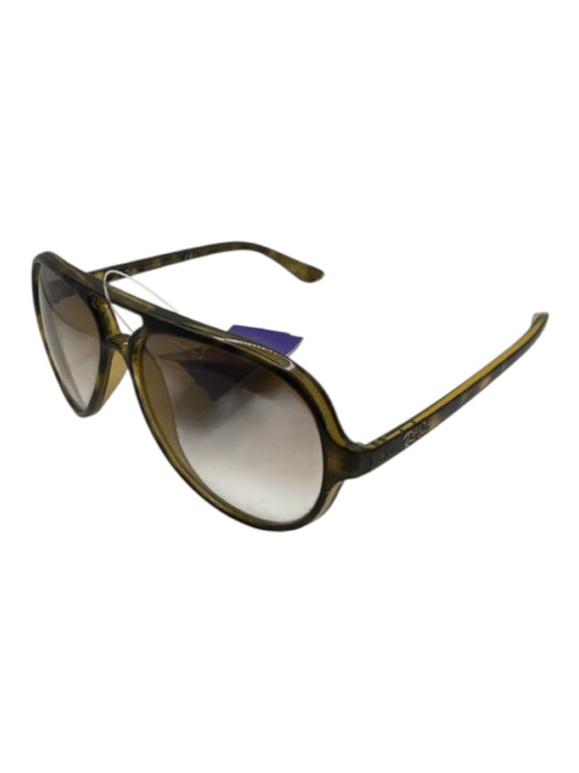 Ray Ban Brown Acetate Tortoise shell Aviator Sunglasses Brown