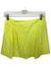 Free People Movement Size M Neon Yellow Nylon Blend Stripped Detail Mini Skort Neon Yellow / M