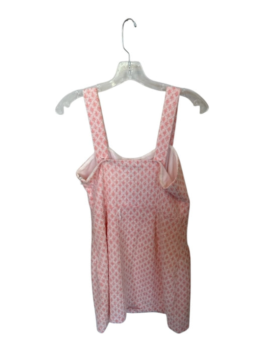 Rachel Zoe Size S Pink Polyester Blend Gingham Tweed Gold Buttons Mini Dress Pink / S