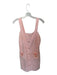 Rachel Zoe Size S Pink Polyester Blend Gingham Tweed Gold Buttons Mini Dress Pink / S