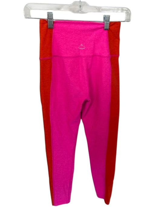 Beyond Yoga Size Est XS Red & Pink Polyester Blend Color Blocked Leggings Red & Pink / Est XS