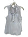 Mazik Size M White Cotton Sleeveless Ruffle Neckline Back Bow Top White / M