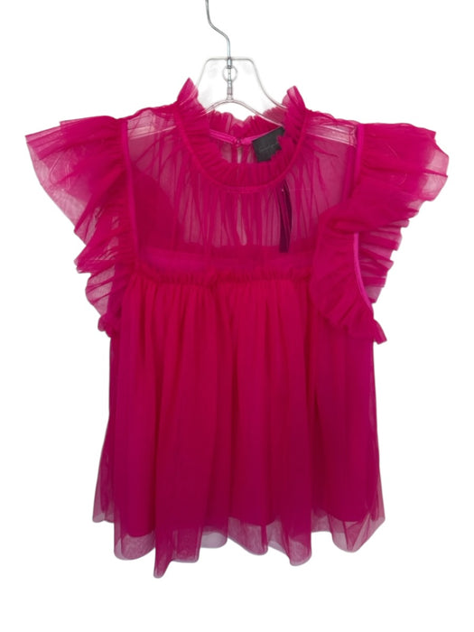 Sunday in Brooklyn Size S Hot pink Polymide & Polyester Tulle Ruffles Top Hot pink / S