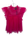 Sunday in Brooklyn Size S Hot pink Polymide & Polyester Tulle Ruffles Top Hot pink / S