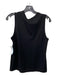 Jenni Kayne Size XS Black Wool Round Neck Sleeveless Semi Sheer Top Black / XS