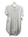 Monse Size XS White Cotton Blend Round Neck Short Sleeve 1/2 Button Tunic Top White / XS