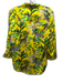 L'agence Size XS Yellow, Green, Black Silk Long Sleeve Animal Print Top Yellow, Green, Black / XS
