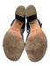 Laurence Dacade Shoe Size 38 Blue & Silver Suede Circle Studs Block Heel Sandals Blue & Silver / 38