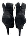 Chanel Shoe Size 38 Black Leather Side Zip Quilted Detail Platform Ankle Booties Black / 38