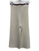Self Portrait Size 2 Beige Cotton Blend Wide Leg High Waist Front Pocket Pants Beige / 2