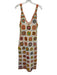 Alemais Size 6 Beige Multi Cotton Crochet Granny Squares Sleeves Dress Beige Multi / 6