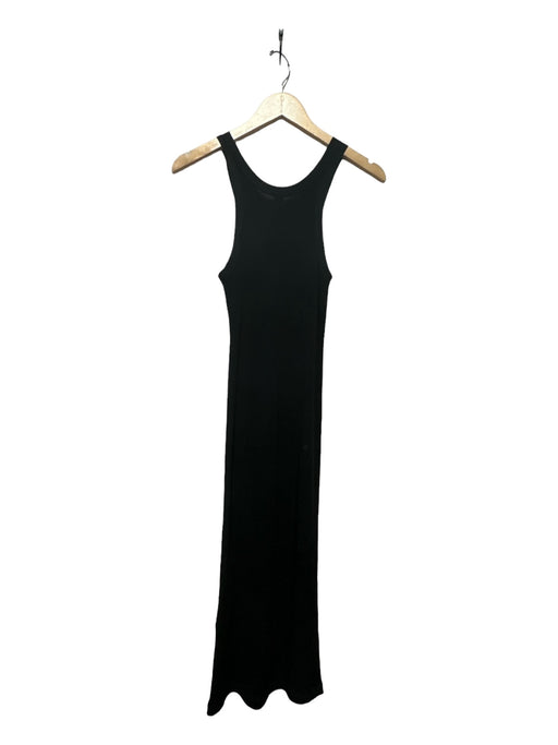 Totem Size XS Black Rayon Sleeveless Ribbed Maxi Dress Black / XS