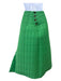 A.W.A.K.E. Mode Size 34 Green Polyester Blend Quilted Side Button slit Skirt Green / 34