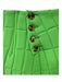 A.W.A.K.E. Mode Size 34 Green Polyester Blend Quilted Side Button slit Skirt Green / 34