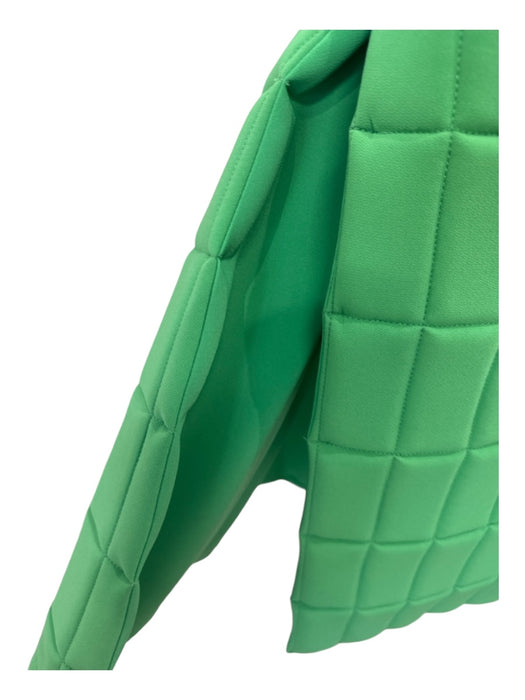 A.W.A.K.E. Mode Size 34 Green Polyester Blend Quilted Side Button slit Skirt Green / 34