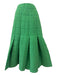 A.W.A.K.E. Mode Size 34 Green Polyester Blend Quilted Side Button slit Skirt Green / 34