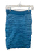 Yigal Azrouel Size 2 Blue Acetate Blend Crinkle Back Zip Shimmer Skirt Blue / 2