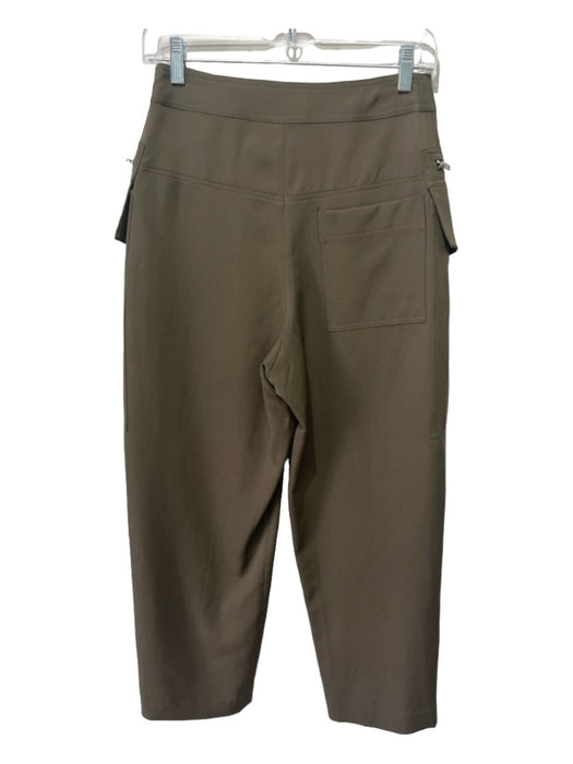 3.1 Phillip Lim Size 0 Green Wool High Rise Snap & Zip Straight Cargo Pants Green / 0