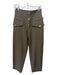 3.1 Phillip Lim Size 0 Green Wool High Rise Snap & Zip Straight Cargo Pants Green / 0