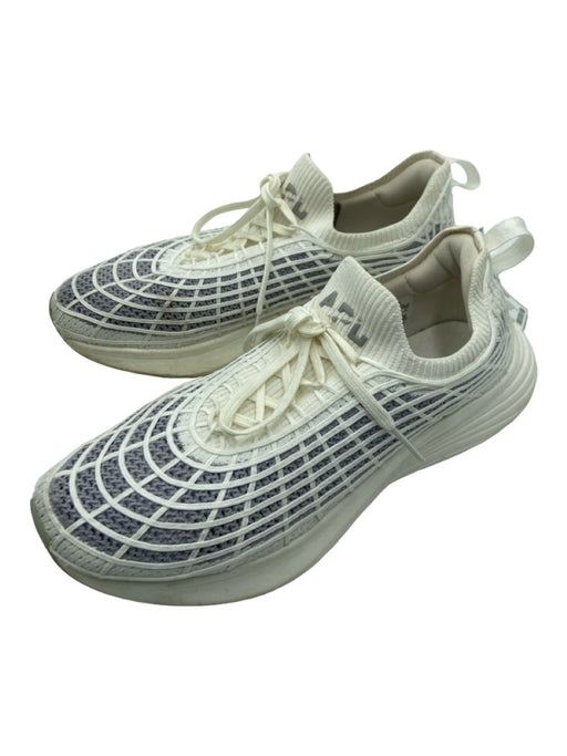 APL Shoe Size 10.5 White & Gray Nylon Lace Up Crochet Chunky Sole Sneakers White & Gray / 10.5