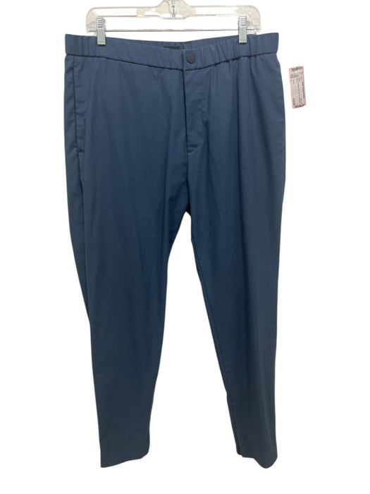 Theory Size L Blue Polyester Solid Zip Fly Men's Pants Blue / L