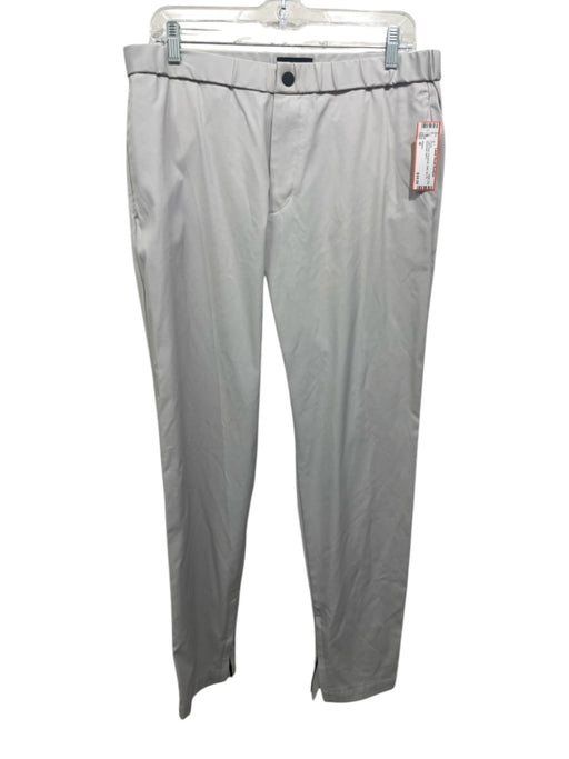 Theory Size M Light Gray Polyamide Solid Zip Fly Men's Pants Light Gray / M