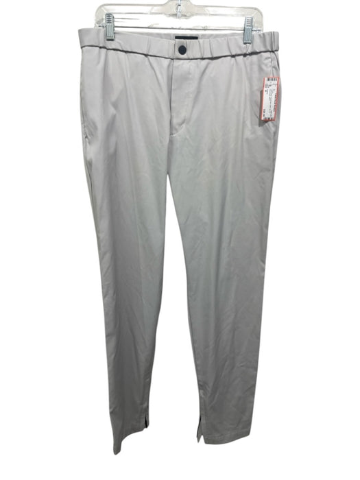 Theory Size M Light Gray Polyamide Solid Zip Fly Men's Pants Light Gray / M