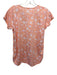 Lake Size XS Orange, White, Pink Pima Cotton Short Sleeve Floral Print Short Set Orange, White, Pink / XS