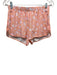 Lake Size XS Orange, White, Pink Pima Cotton Short Sleeve Floral Print Short Set Orange, White, Pink / XS