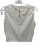 Abbey Glass Size XS Beige Leather Sleeveless Side Zip Round Neck Darted Top Beige / XS