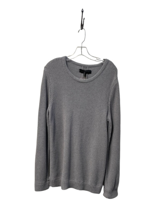 Rag & Bone Size Large Light Gray Cotton Pull Over Long Sleeve Waffle Sweater Light Gray / Large