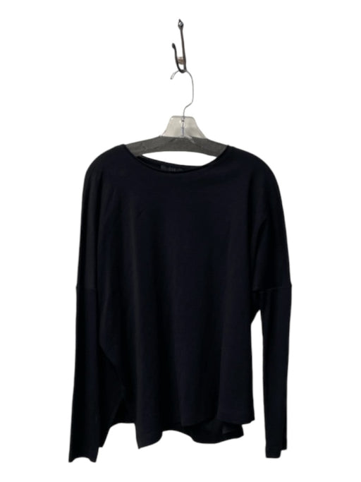 COS Size XS Black Cotton Long Sleeve Round Neck pull over Top Black / XS