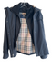Burberry London Size XL Black Polyester Solid Color double zip Hooded Coat Black / XL