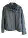 Burberry London Size XL Black Polyester Solid Color double zip Hooded Coat Black / XL