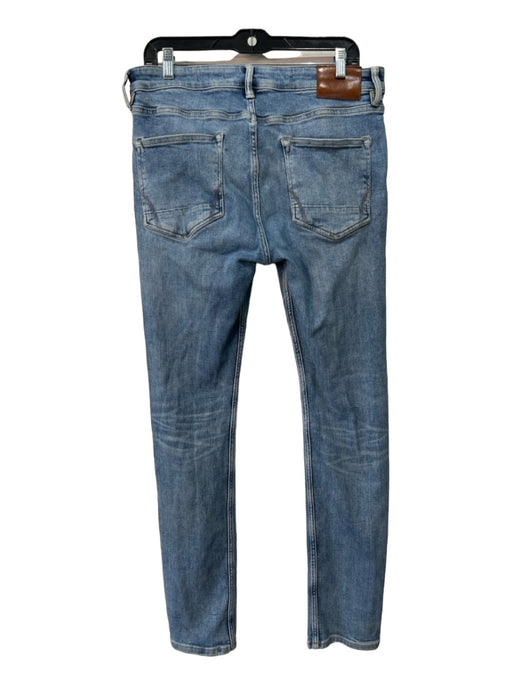 ALLSAINTS Size 34 Light Wash Cotton Blend Solid Jean Men's Pants 34