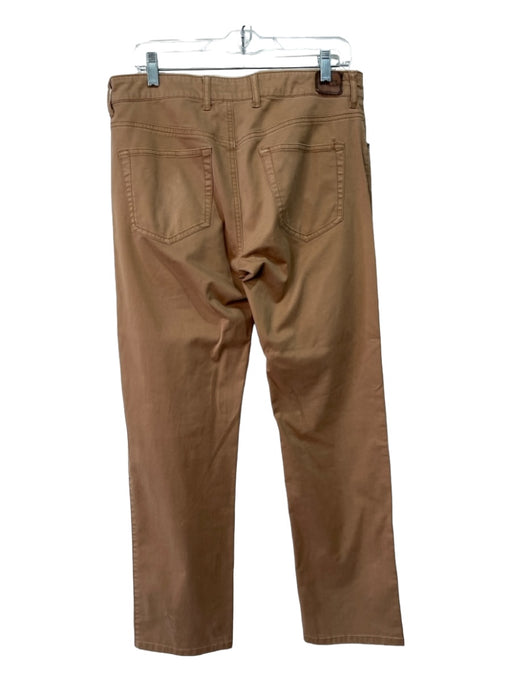 Peter Millar Size 32 Tan Cotton Blend Solid Khakis Men's Pants 32