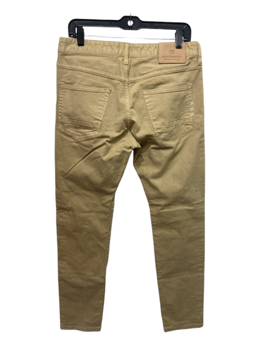 Scotch & Soda Size 31 Tan Cotton Blend Solid Khakis Men's Pants 31