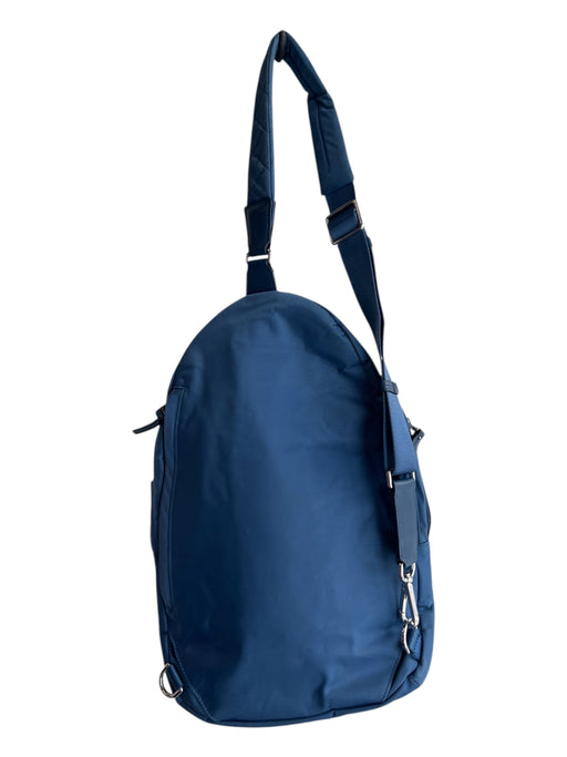 Tumi Blue Nylon Slingbacks Adjustable Metal Plate Bag Blue / One Size
