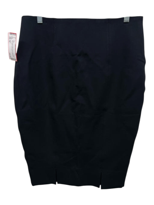 Spanx Size XL Black Rayon Blend Elastic Waist High Rise Pencil Knee length Skirt Black / XL