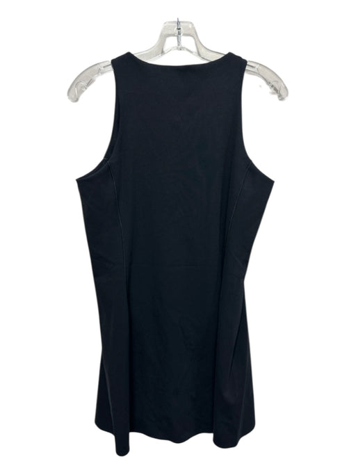 Spanx Size XL Black Nylon Blend Quarter Zip Sleeveless Above knee Dress Black / XL