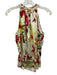 Go > Go Silk Size S White & Multi Silk Sleeveless Floral 1/2 Zip Top White & Multi / S