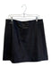 J Crew Size 14 Black Faux Leather Back Zip No pockets Knee Length Skirt Black / 14