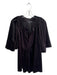 Pomander Place Size XL Black Polyester V Neck Half Sleeve Tunic Length Flowy Top Black / XL