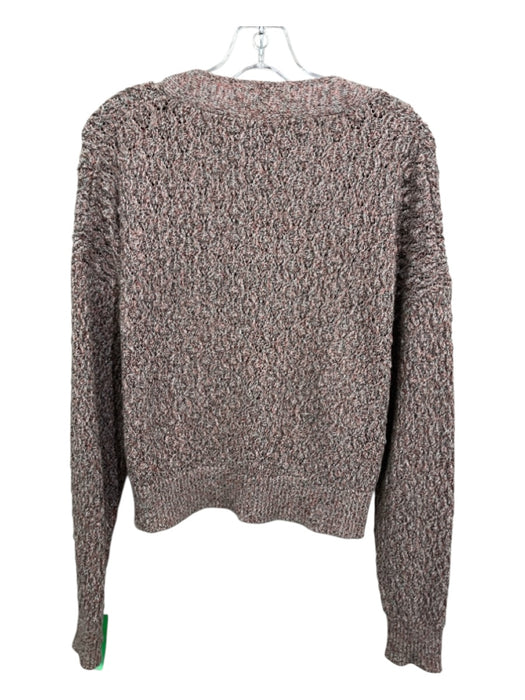 Veronica Beard Size L Orange, Black & mulit Cotton Knit Heathered Sweater Orange, Black & mulit / L